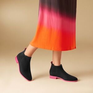 VIVAIA Women Water-Repellent Square Toe‎ Boots EU/37.5 US/7